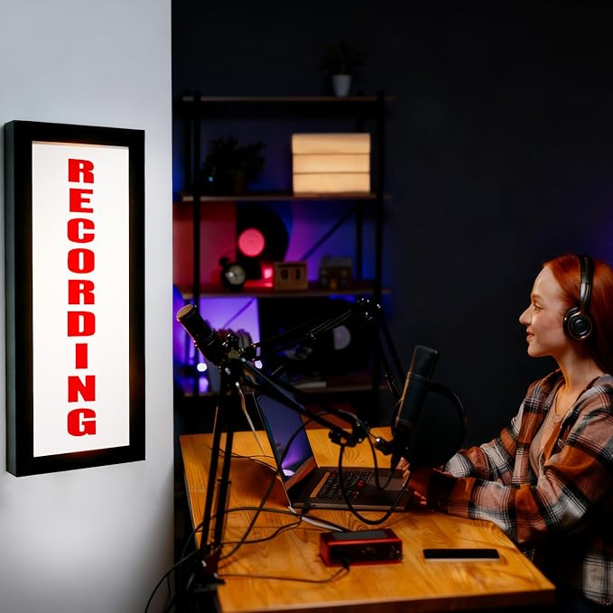 RECORDING Studio LED Light YouTube Lighting USB Powered Recording Neon Light - Image 2