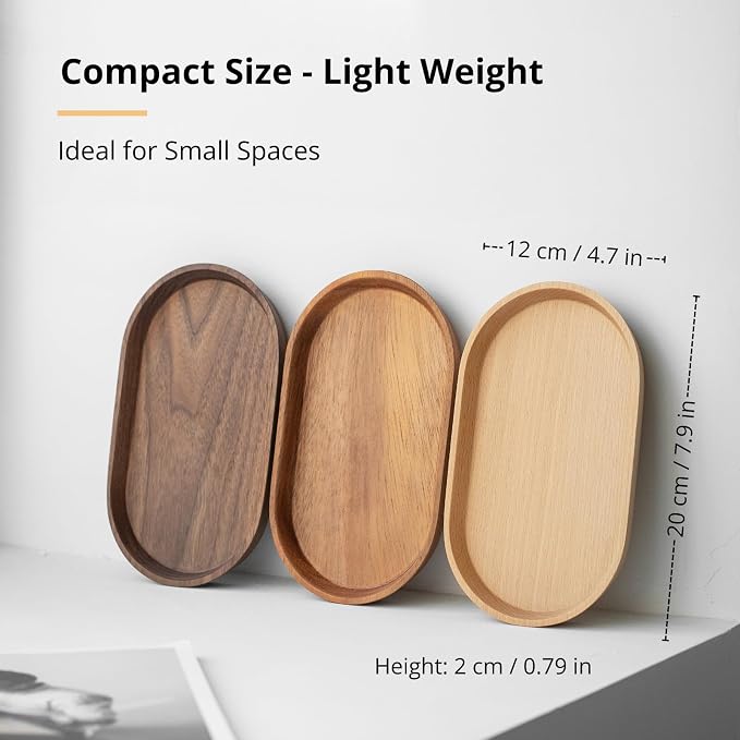 Vandroop Mini Serving Trays for Parties, Small Decorative Tray for Tea＆Coffee - Image 4