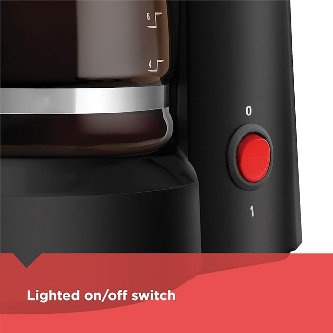 BLACK+DECKER 5-Cup Coffeemaker, DCM600B Black - Image 2