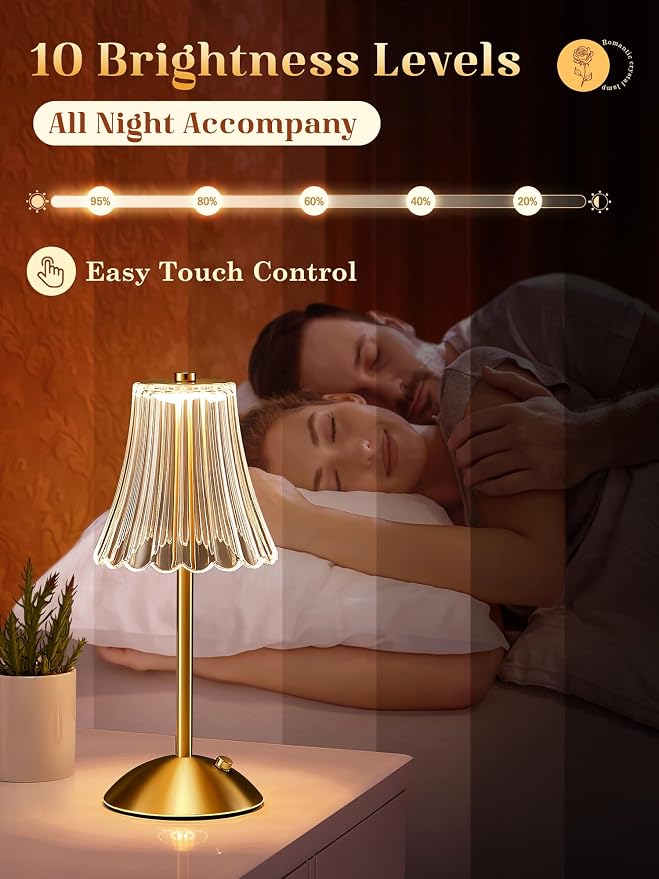LED Table Lamp, 3200mAh Rechargeable Battery Operated, 30 Lighting Modes - Image 4