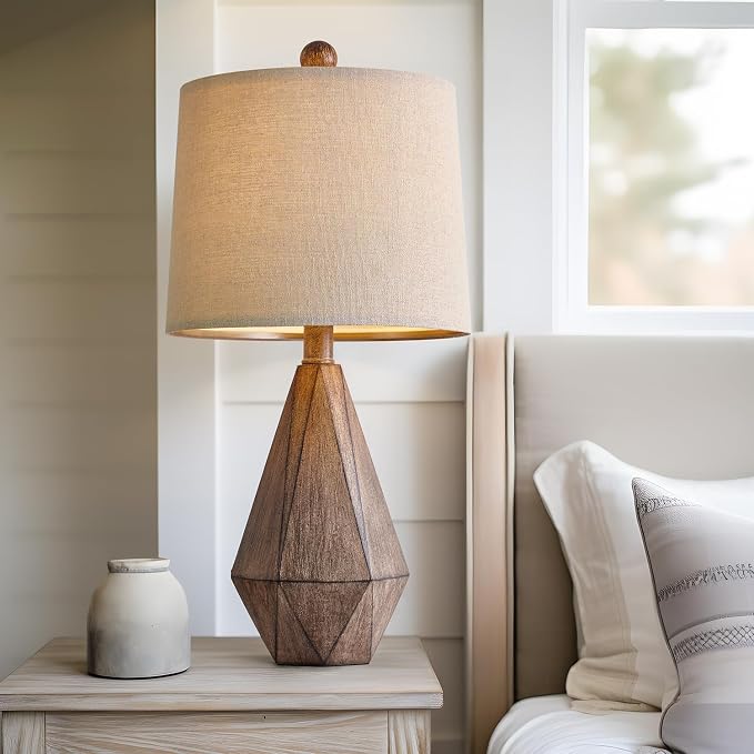 PoKat 20.25" Retro Farmhouse Table Lamp Set of 2 - Image 6