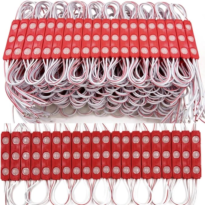 400 Pcs LED Module Red Light 1.5W Storefront Decoration Lights 12V DC by CMLAMPLED
