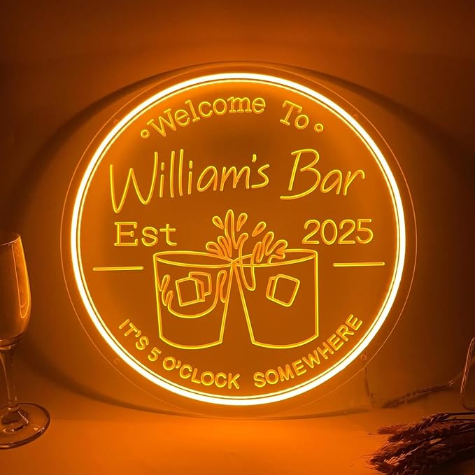 Custom Bar Neon Sign Dimmable Home Bar LED Neon Light Wall Decor Whiskey Bar - Image 3