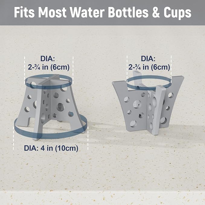 NiHome Silicone Water Bottle Drying Racks Set of 3 - Image 3