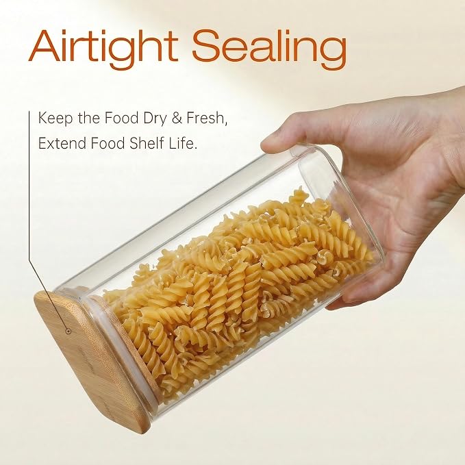 HomArtist Square Glass Jars - Image 5