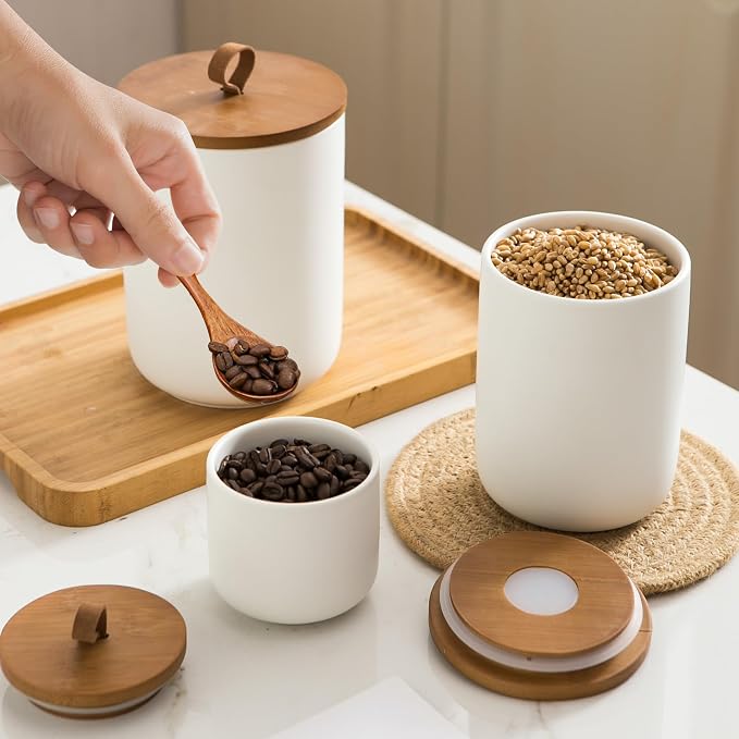White Ceramic Canister Set - Image 7