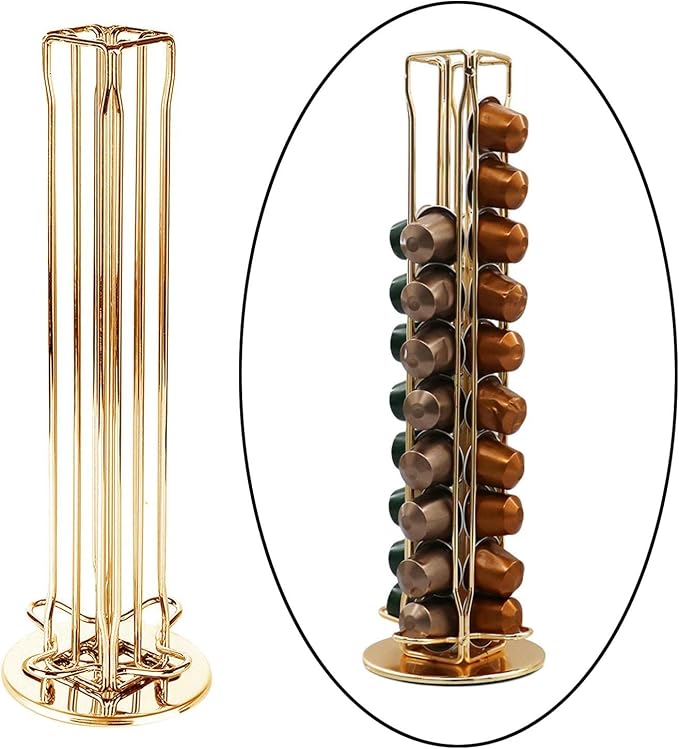 Coffee Capsules Rack Capsule Organizer Holder Rotating Iron Stand - Image 5