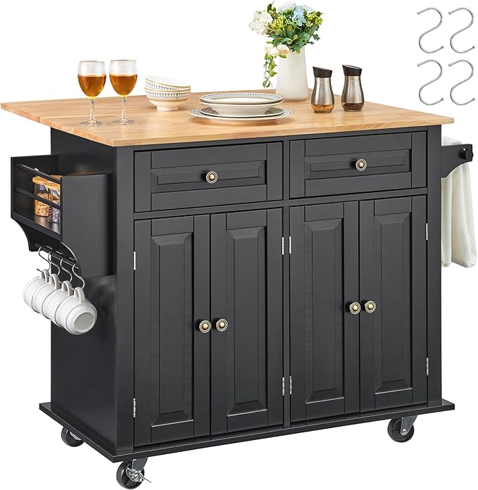 VEVOR Kitchen Island Cart, Rolling Table by VEVOR