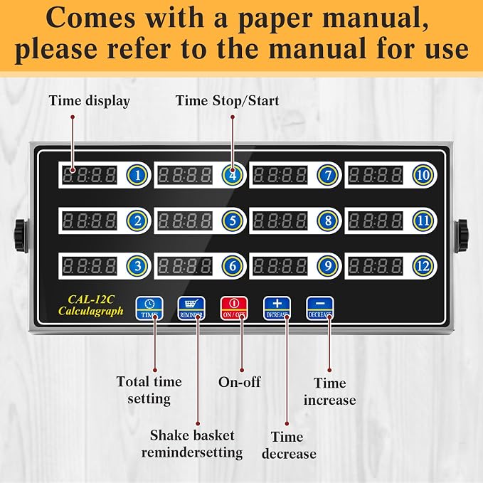 Relaxweex 2 Pack Digital Kitchen Timer, Commercial Cooking Timer - Image 4