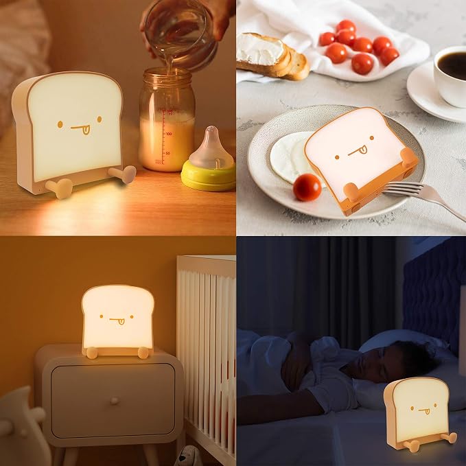 QANYI Cute Night Light Toast Bread LED Night lamp - Image 7