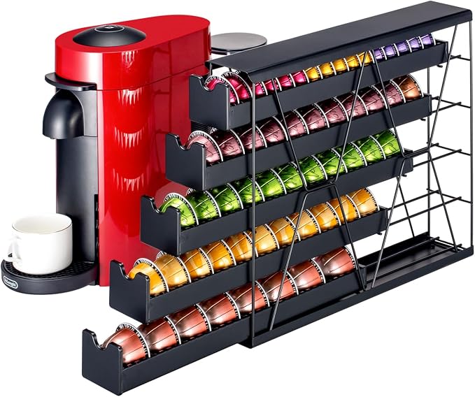 FlagShip 5-Tier Corner Coffee Pod Organizer by FlagShip
