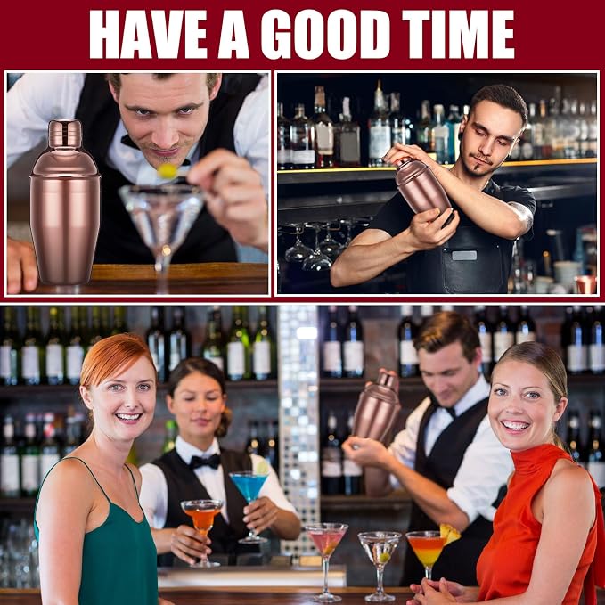 Nitial 6 Pcs Bar Cocktail Shaker Professional Stainless Steel Martini Drink - Image 4