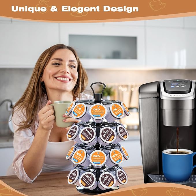 BLACKSMITH FAMILY 36 K Cup Pod Carousel Easy Assembly Design K Cup Holders - Image 7