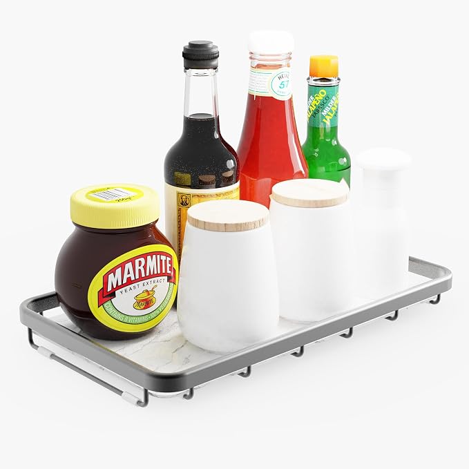 Counter Organizer for Bathroom, Kitchen or Coffee Bar, Metal Shelf - Image 6