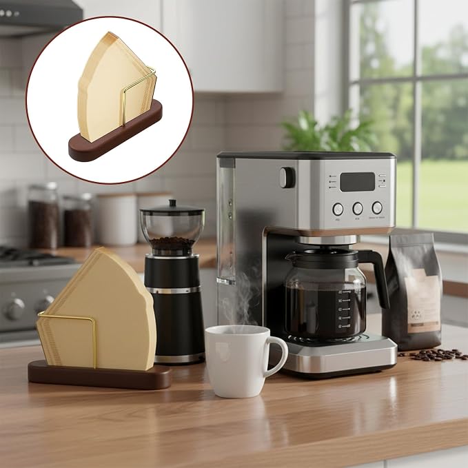 Cone Coffee Filter Holder Stand Coffee Filter Storage Holder Organizer Kitchen - Image 5