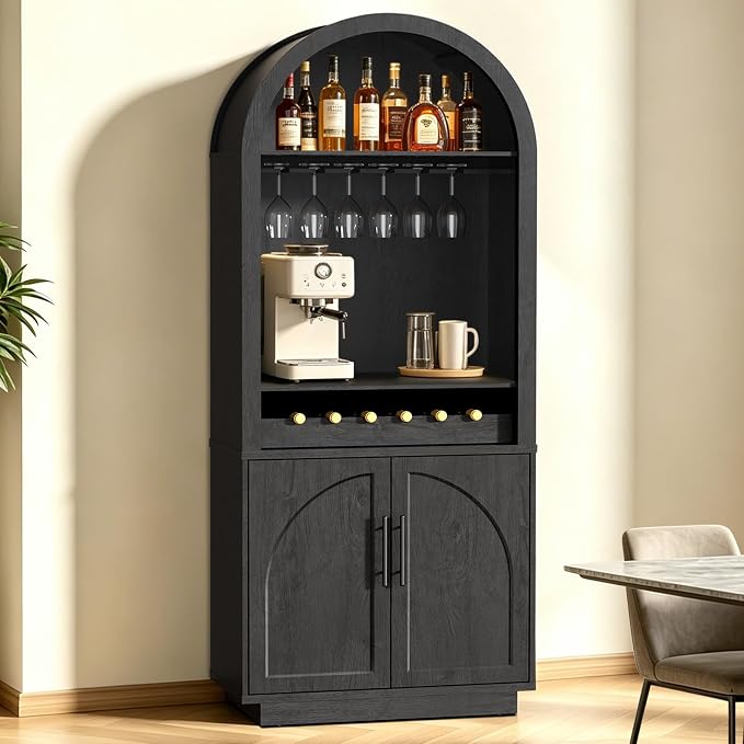 Fatmok 79" Tall Arched Pantry Cabinet by Fatmok