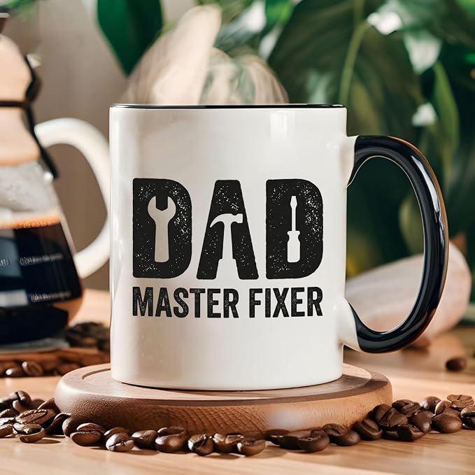 Coffee Mug Dad Fixer Ceramic Cup - Image 6