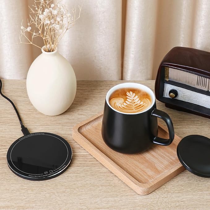 APEKX Warm Cup Coffee Mug Warmer Set - Image 3