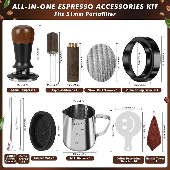 Y-Step 51mm Espresso Accessories Kit, - Image 2