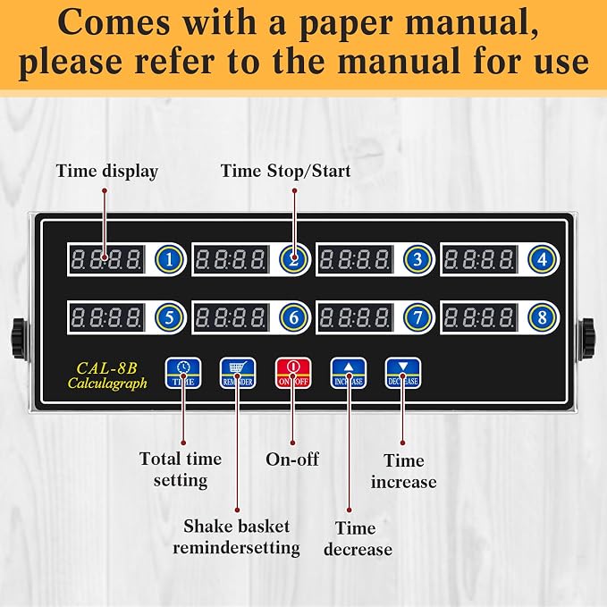 Relaxweex 1 Pack Digital Kitchen Timer, Commercial Cooking Timer - Image 6