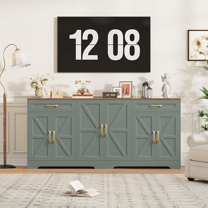 BOTLOG 71” Large Sideboard Buffet Cabinet - Image 2
