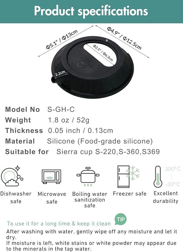 CAMPINGMOON Silicone Sierra Cup Lid - Image 8