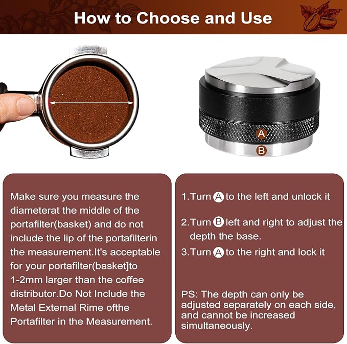 Espresso Accessories Kit 58mm, Coffee Distributor and Tamper Leveler, 316 - Image 5