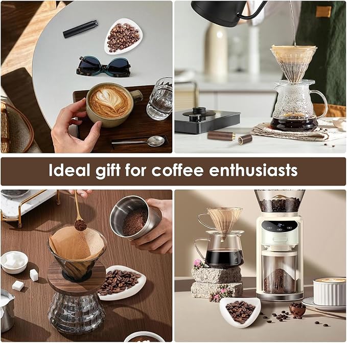Practical Coffee Dispensers Spray Bottle Container Weighing Tray Metal Spoon - Image 2
