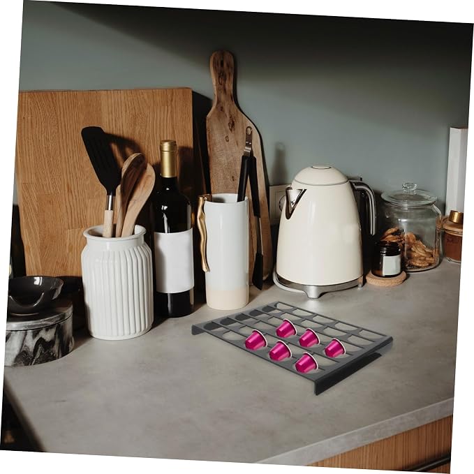 HOMSFOU Coffee Capsule Organizer Rack Multi Acrylic Storage - Image 6