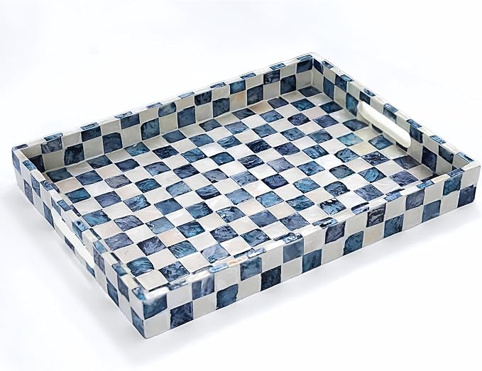 CHI AN HOME 15.8" x 11.8" Decorative Rectangular Tray by ChiAnHome