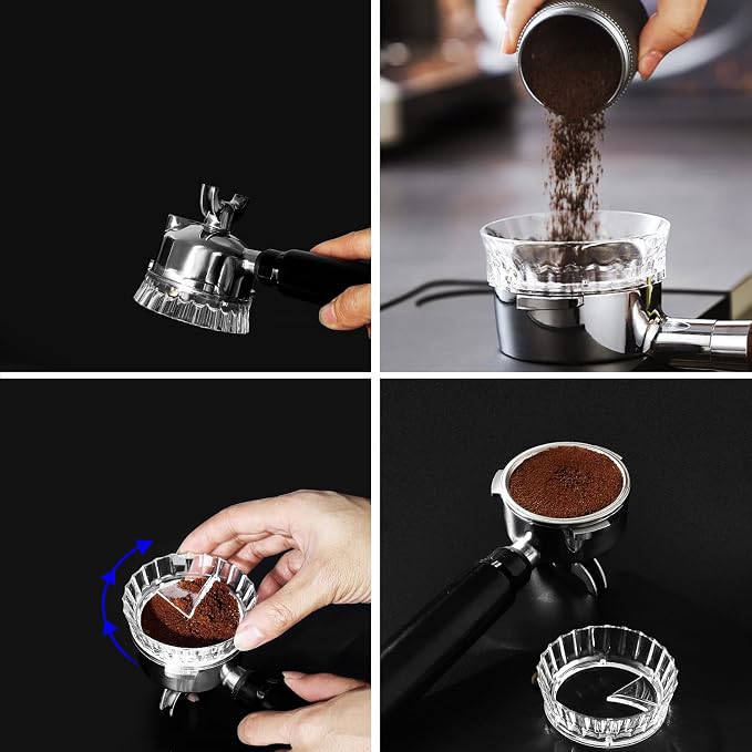 Moka Pot Dosing Ring & Coffee Distributor 2in1 Coffee Maker Dosing Ring - Image 5