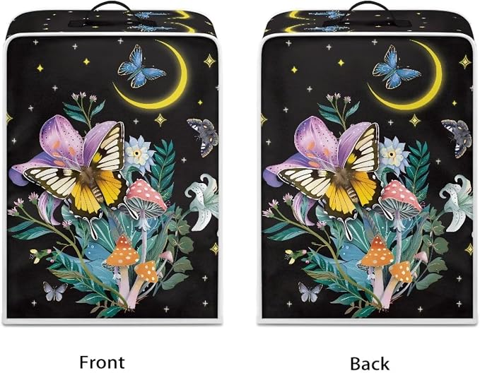 Butterfly Mushroom Coffee Maker Cover Dust Protection Coffee Machine Appliances - Image 2