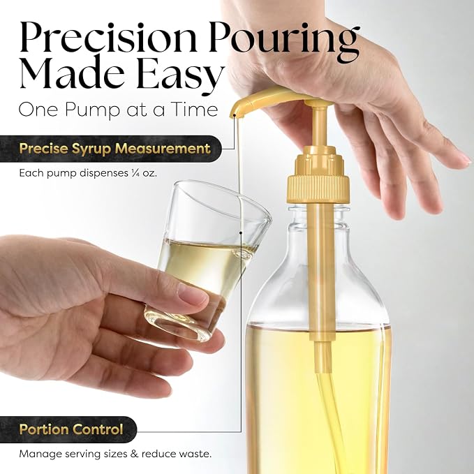 Fresh Finest Coffee Syrup Pump Dispenser, Compatible - Image 3