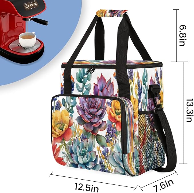 Succulent Floral Coffee Machine Bag Compatible - Image 2
