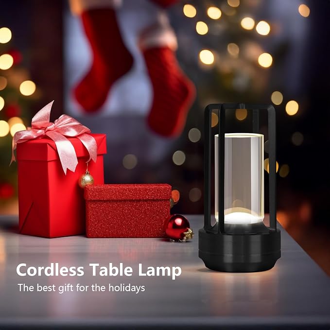 Cordless Portable LED Table Lamp, Small Rechargeable Battery Operated Desk Lamp - Image 8