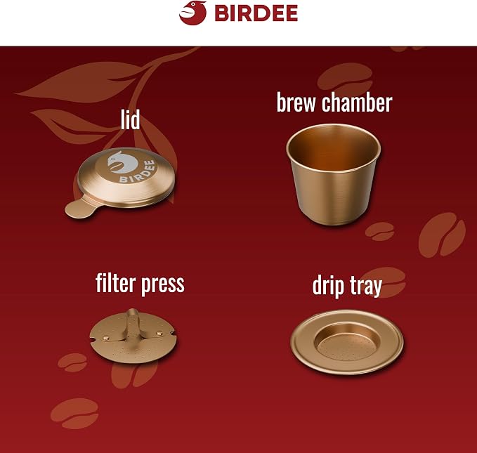 Birdee Phin Coffee Filter Set – 2 Pack Small Aluminum Vietnamese Dripper - Image 7