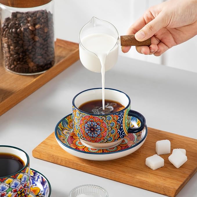 vancasso 8 Oz Stackable Espresso Cups - Image 6
