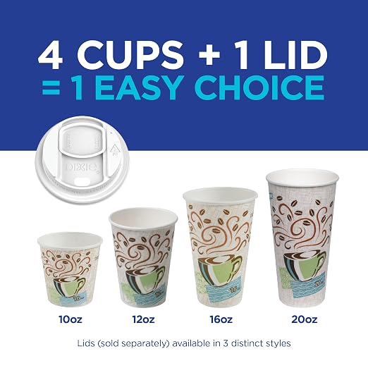 Georgia-Pacific Dixie PerfecTouch 16 oz Paper Coffee Cups By GP PRO, Coffee - Image 8