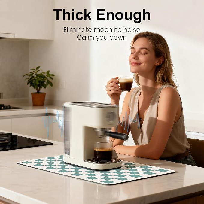 Clinuse Coffee Mats, Quick Dry Mat, Diatomite Absorbent Aesthetic Large Drying - Image 5