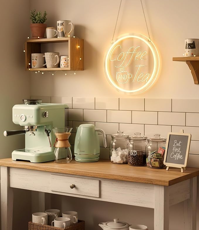 Coffee and Tea Neon Light Sign for Station Bar, Coffee & Tea Light Up Sign for - Image 6