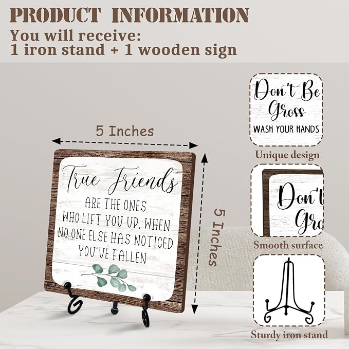 Friendship Quotes Desk Decor Gifts - Image 2