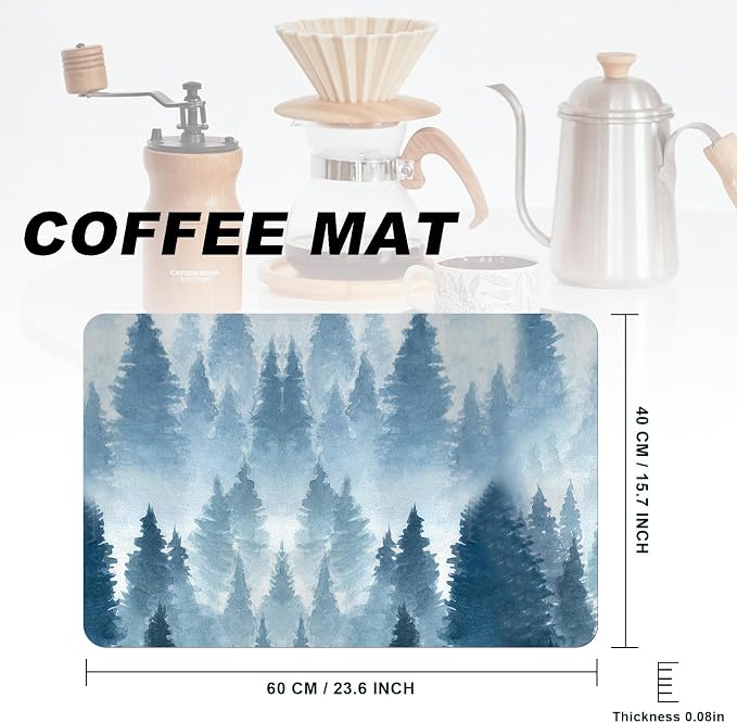 Coffee Mat, Coffee Bar Accessories Fit Under Coffee Maker Espresso Machine - Image 2