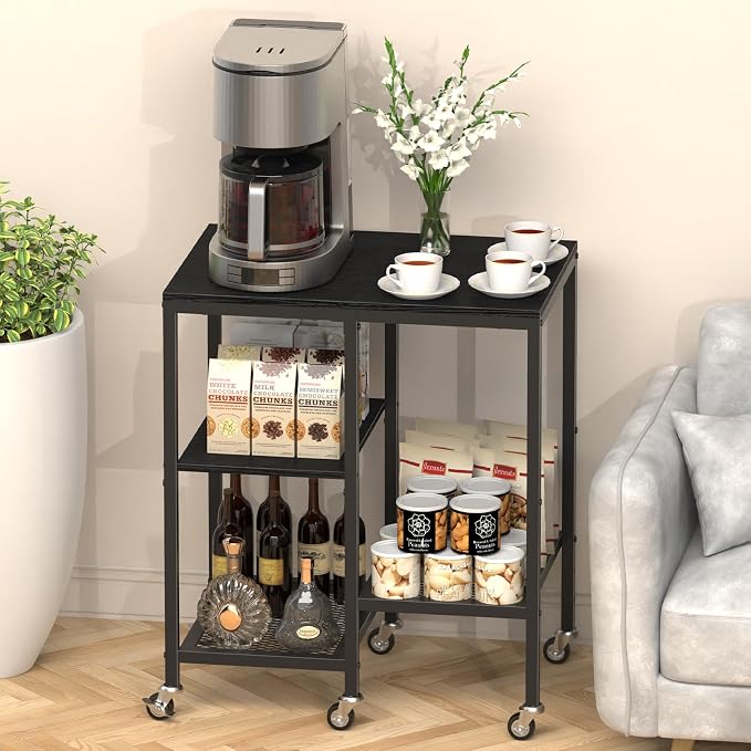 OGEMXU Kitchen Microwave Cart, Microwave Stand - Image 7