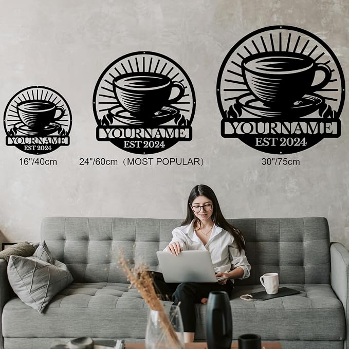 Custom Metal Coffee Bar Signs - Image 6