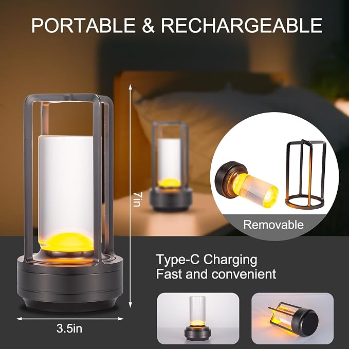 HAPYGI Portable Metal Table Lamp - Image 5