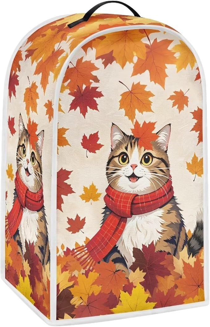 Leaves Cat Blender Dust Cover Appliance Covers by Unknown