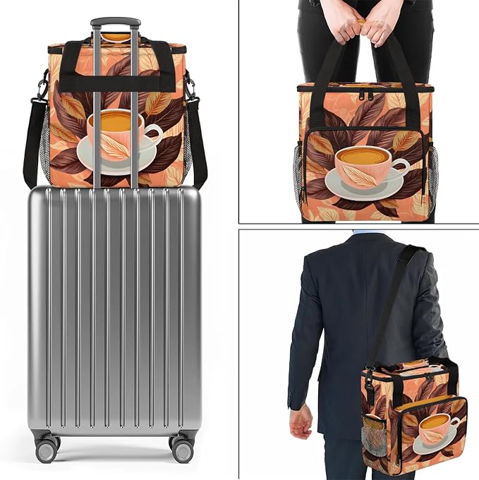 Coffee Maker Carring Bag Travel Storage Tote Bag Compatible - Image 4
