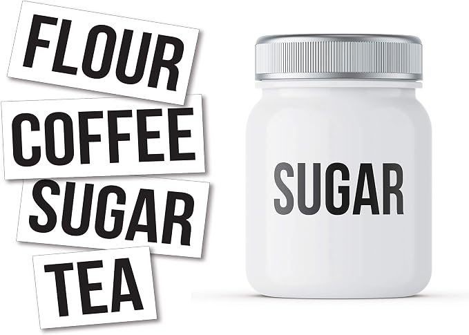 Flour, Tea Decal Stickers Label by Eggleston+Design+Co
