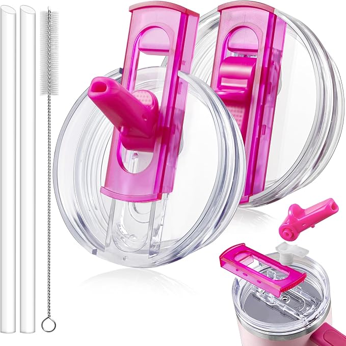 2 Pack Detachable Flip Straw Lid Replacement by ANTAND