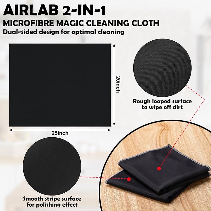 VitalCozy 3 Wine Glass Cleaning Cloths Large Microfiber Polishing Cloths 25 x - Image 4